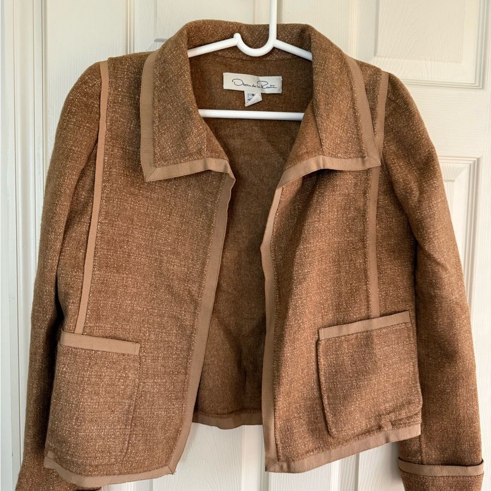 Oscar de la Renta Tan Women's Blazer
